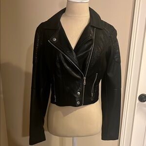 Black Leather Biker Jacket